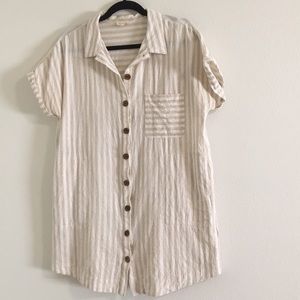 Petal & Pup Striped Linen Dress